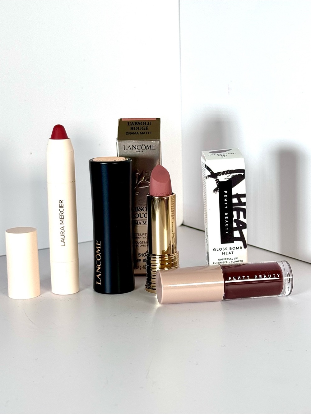 Luxury Lip Trio-Fenty,Lancôme & Laura Mercier / New MSRP $86